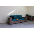 Elegant Indoor Natural Water Hyacinth Sofa Set for Interior Living Set Handmade Weaving